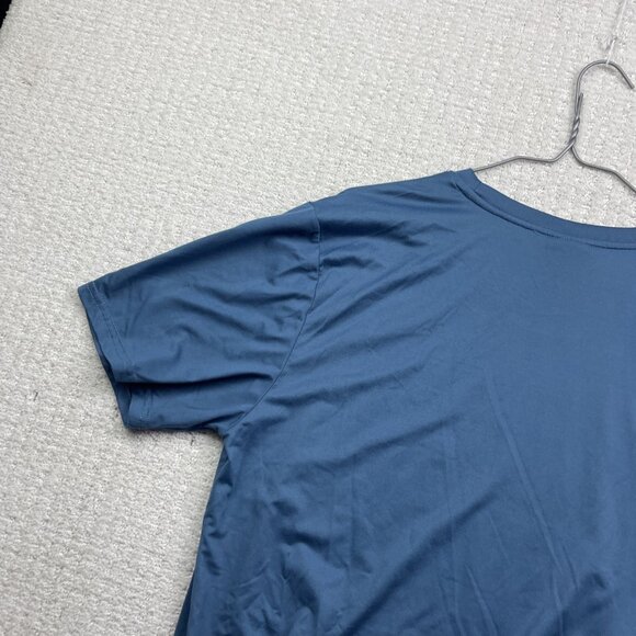 Peanuts Snoopy "Chillin" Graphic Sports Performance Gym T-Shirt Blue Men Sz M - Picture 14 of 16